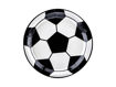 Picture of PAPER PLATES FOOTBALL 18CM - 6 PACK